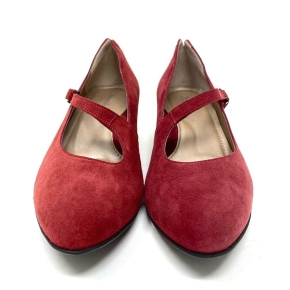 Beautifeel Lilou Merlot Red Suede pumps - Picture 3 of 7